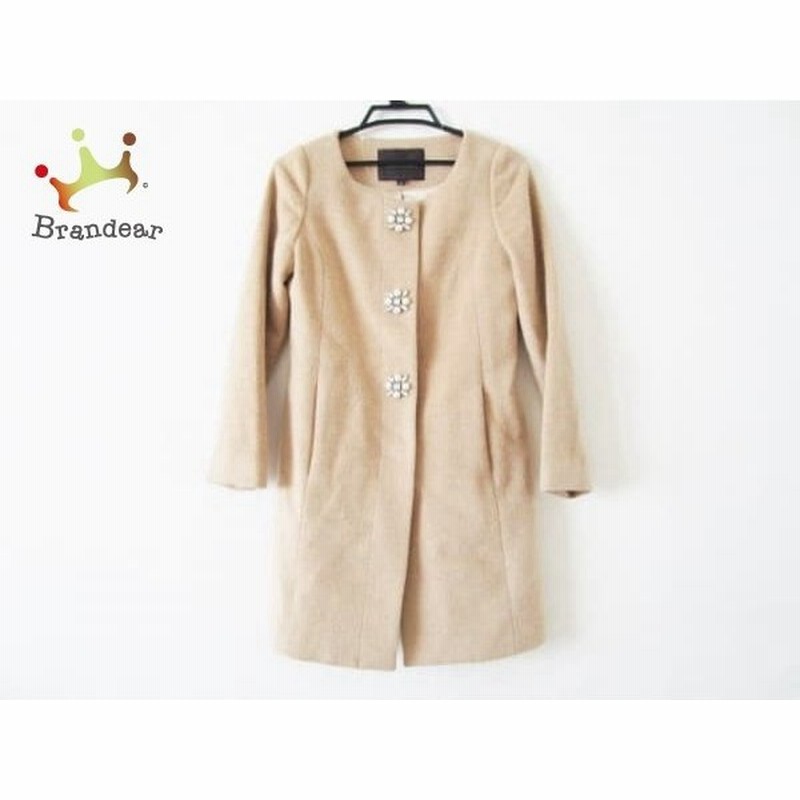 ジュエルチェンジズ Jewel Changes コート サイズ36 S レディース ベージュ ビーズ 冬物 スペシャル特価 通販 Lineポイント最大0 5 Get Lineショッピング