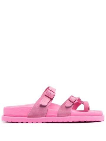 Birkenstock - Mayari suede sandals - women - Rubber/Calf Leather/Calf Suede - 37 - Pink