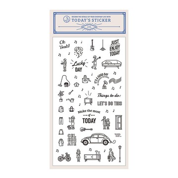 本日透明貼紙 MUSIC款