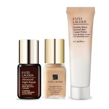 ESTEE LAUDER 雅詩蘭黛 粉持久完美肌底妝組-特潤+粉底+乖乖乳-公司貨