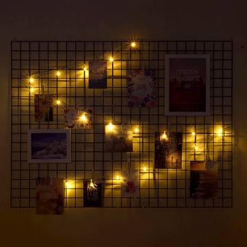 iINDOORS 相片燈條創意燈飾 電池款 20 燈泡 2 公尺長度  1盒  白色