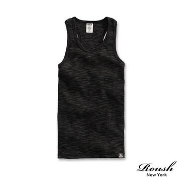 Roush 美式重磅雲霧棉螺紋挖背背心(2311065)