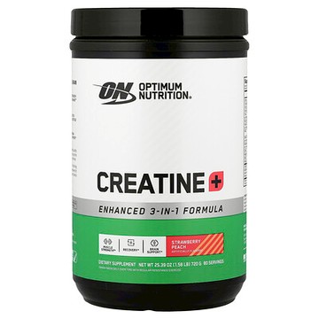 Optimum Nutrition, 肌酸+，草莓桃子味，1.58 磅（720 克）
