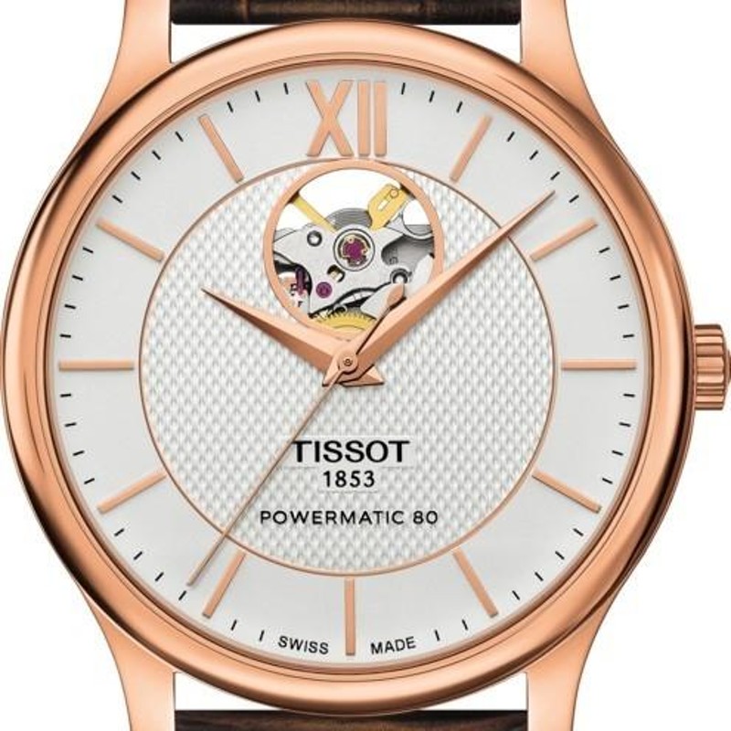 無金利ローン可 ティソ 腕時計 TISSOT トラディション オートマティック オープンハート T0639073603800 メンズ ブランド 時計  | LINEブランドカタログ