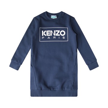 Kenzo - Navy Cotton Sweatshirt Dress