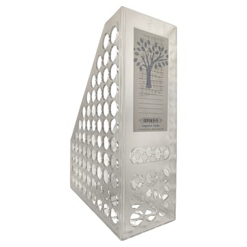 JUSKU 佳斯捷 珍珠龍雜誌架 公文架 文件架 L型架  白色  2個