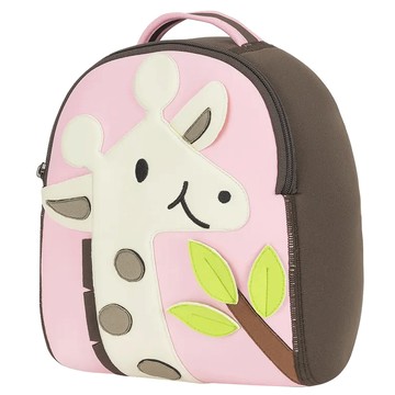 dabbawalla 瓦拉包 防走失後背包 超輕量設計 可機洗不變形 耐髒污防潑水  長頸鹿 粉色 + 米白色  1個