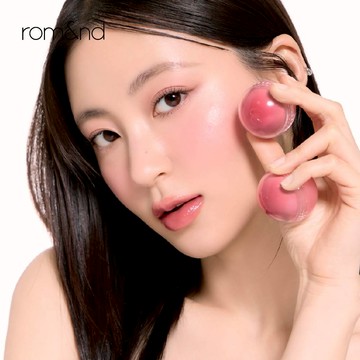 rom&nd【2025席韓新品】果漾腮紅蛋：奶油調色的浪漫腮紅，多汁的卷頰彩蛋，水潤顯色融化雙頰