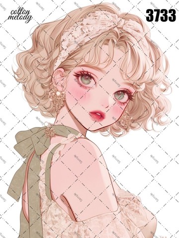 原廠貼紙 no.3733 人物貼紙 原創貼紙 原創人物貼紙 裝飾貼紙 棉旋律