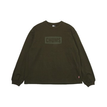 CHUMS 男 Heavy Weight CHUMS Logo L/S T-Shirt長袖T恤 橄欖綠