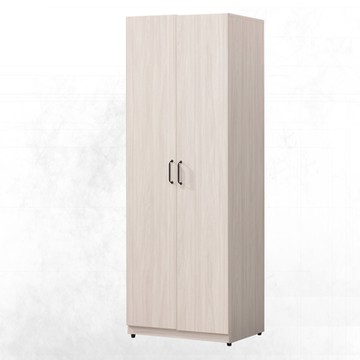 文創集 布金2.5尺二門雙吊衣櫃/收納櫃-76x56.5x197cm免組