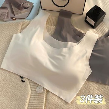冰絲無痕內衣女無鋼圈舒適聚攏學生運動美背少女文胸薄2025夏款