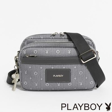 PLAYBOY - 斜背包  Grey Refinement系列 - 灰色