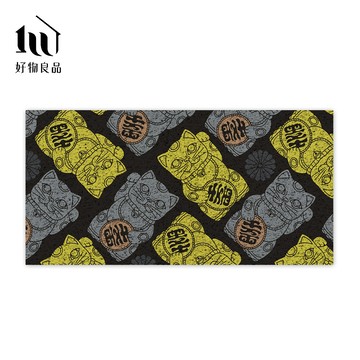 【好物良品】快樂祈福系列《黑系斂財》㊣獨家設計㊣大尺寸可剪裁玄關大門絲圈刮泥墊｜可訂製尺寸請聯繫LINE客服@haowu