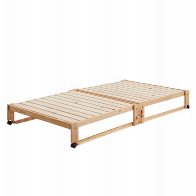 大型商品送料無料 ひのきの折りたたみすのこベッド 通販 Lineポイント最大get Lineショッピング
