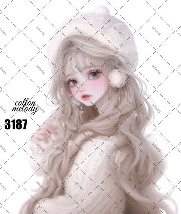 original sticker no.3187 人物貼紙 原創貼紙 原創人物貼紙 裝飾貼紙 cotton melody