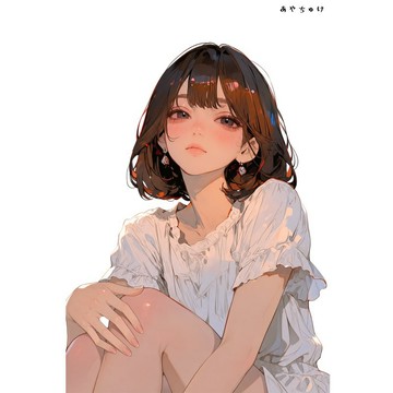 【8 月新品】07-139-0229 人物貼紙 簡約夏日女孩