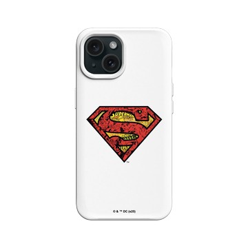 iPhone 15 SolidX 白 - Superman - Superman-經典漫畫LOGO