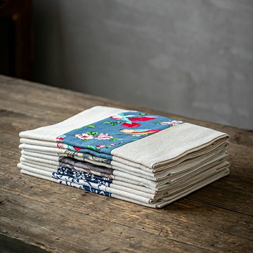 茶巾茶席桌布 中國風麻布禪意布藝茶臺茶幾布茶盤墊日式茶旗桌旗