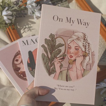 Luluise【On my way 我已經在路上了!】 B6空白筆記本 手帳