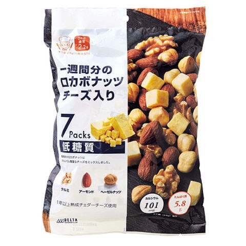 デルタインターナショナル ロカボナッツチーズ入り7P 161g×2袋