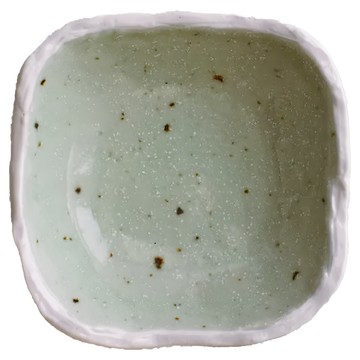 梨地小方缽 日本產陶瓷 140mL 10.5/3.5cm  薄綠色  1個