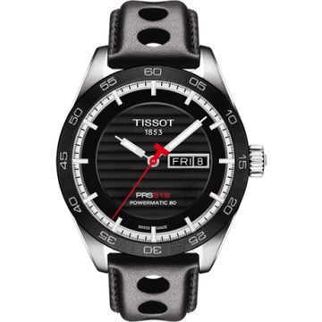 TISSOT 天梭 官方授權 PRS516 系列時尚機械腕錶 新春開運 送禮首選-黑/42mm T1004301605100