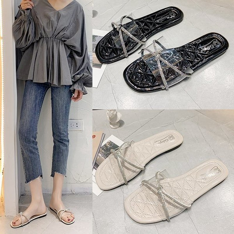 22新品サンダル 女靴 大人 春夏 女性用サンダル 在宅や外出時のヒールなしサンダルです 通販 Lineポイント最大get Lineショッピング