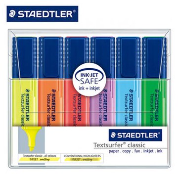 施德樓 MS364WP6 噴墨隱形螢光筆6色組 /盒【APP滿額下單10%點數(單一帳號最高5000點)】1/31止
