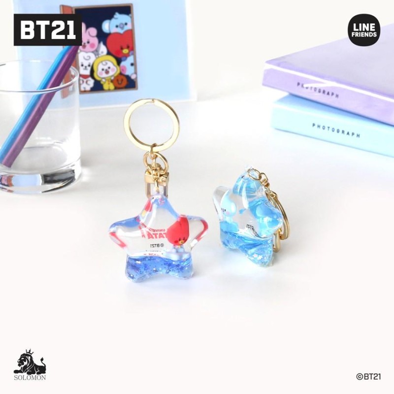 BTS 防弾少年団 BT21 公式グッズ ACRYLIC GLITER KEY HOLDER アクリルグリッターキーホルダー K-POP 韓国 |  LINEブランドカタログ