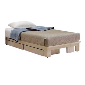 文創集 達斯卡3.5尺單人加厚型二抽床底組合(不含床墊)-106x188x26cm免組