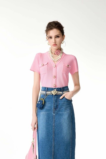 附復古錢包牛仔裙