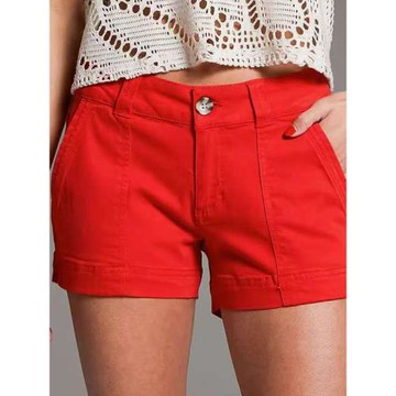 天絲萊塞爾垂順涼感夏季牛仔短褲彈力速干透氣修身顯瘦運動D104