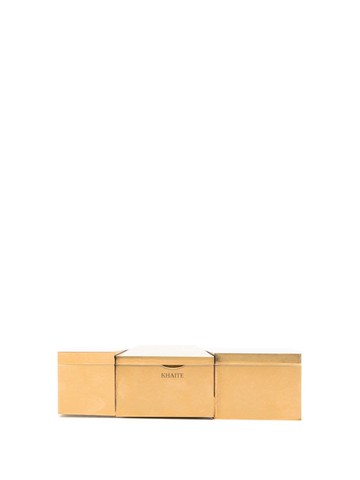 KHAITE - Axel Minaudiere clutch bag - women - Brass - One Size - Gold