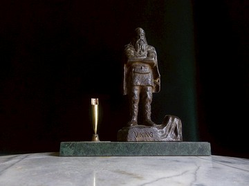 【老時光 OLD-TIME】早期歐洲厚重實心鑄鐵擺飾筆座