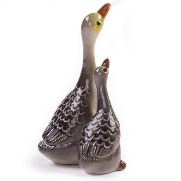 輕奢精品變色天鵝可養創意茶寵擺件盤陶瓷功夫器茶具配件茶道小茶