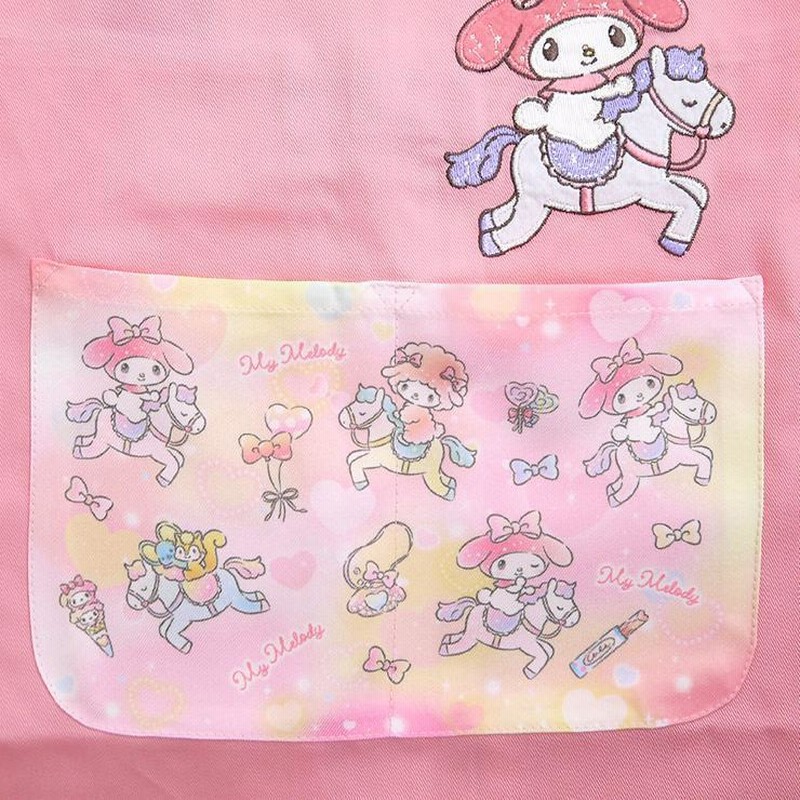 キャラクター ストラップセット マイメロディ チョウチョ アップリケ エプロン キャラクター
