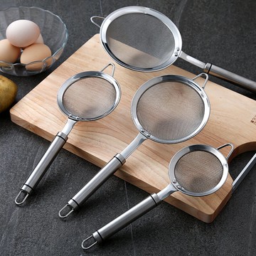 304不銹鋼漏勺 過濾豆漿器火鍋勺中藥兒童果汁過濾細網漏網篩網勺