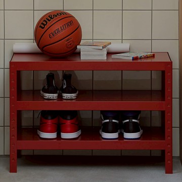 韓國 rareraw 三層鞋架 80 x 40cm - 黑