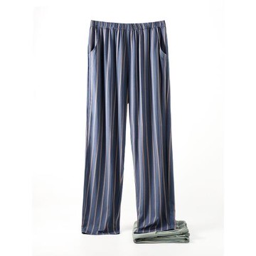 男士睡褲夏季薄款長褲莫代爾居家褲冰絲大碼春秋冬男款棉綢家居褲