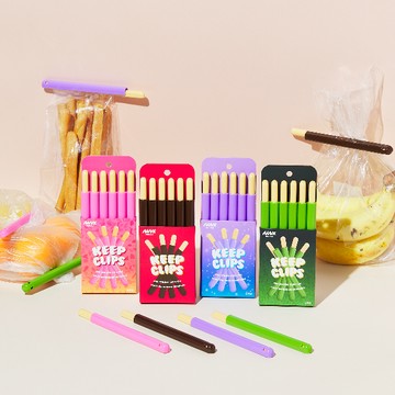 Niknax Keep Clips巧克力棒造型多用途密封棒/封口夾 - 綠色/抹茶味