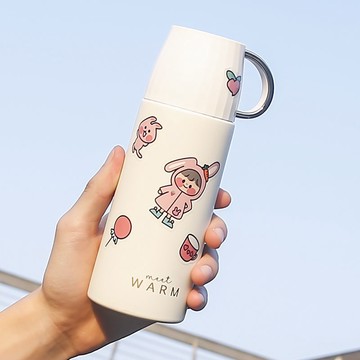 【窩窩】🌟新品🌟保溫杯大容量 304 不銹鋼杯蓋喝水杯子高顏值戶外便攜水杯
