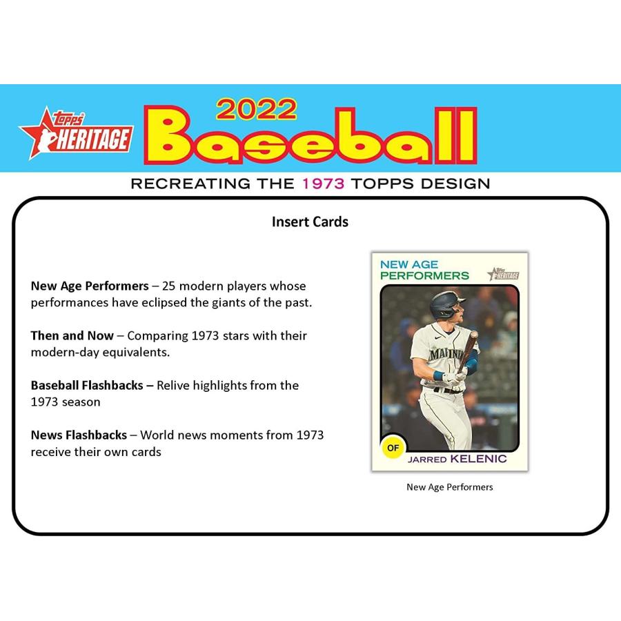 MLB 2022 Topps Heritage Baseball Walmart Mega Box トップス