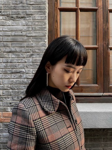 【流金】垂墜耳飾 | 日本米珠 / 金色鏈條 / 14K耳針