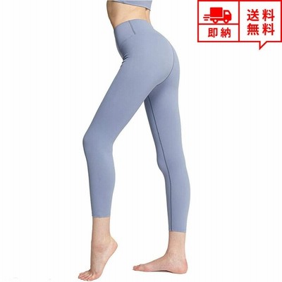 即納 シェイプウェア ハイウエスト ストレッチ レディース パンツ レギンス S/M/L アイスブルー 女性 サポート ヨガウェア ヨガパンツ