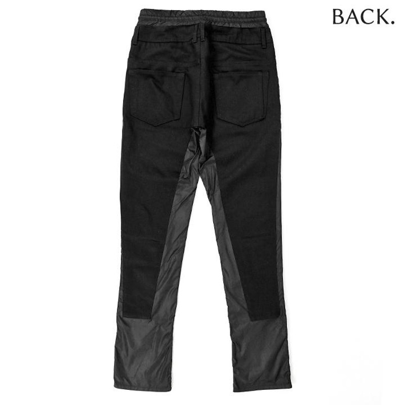 ディーゼルブラックゴールド DIESEL BLACK GOLD ナイロンパンツ メンズ 裾ロールアップ ブラックデニム切替 シャカシャカ  TYPE-2838 | LINEブランドカタログ