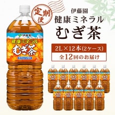 伊藤園 健康ミネラル麦茶2L 12本(2ケース)全12回