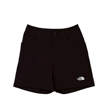 The North Face 女 多口袋休閒短褲-W EXPLORATION SHORT - AP 黑色- NF0A8EYTJK3