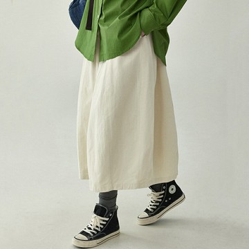 女士半身裙 大碼女裝顯瘦減齡遮肉2025秋冬新款寬松松緊腰半身裙花苞裙工裝裙