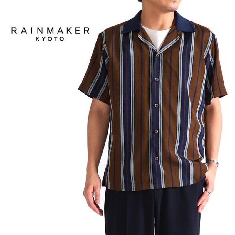 RAINMAKER レインメーカー ニットカラー オープンカラーシャツ RM181